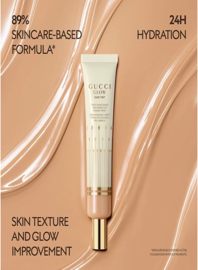 Gucci Glow Skin Tinted Moisturizer with Hyaluronic Acid & Bakuchiol 40ml – 17 - fair skin with warm undertones Hydrating Radiant Coverage - Image 5